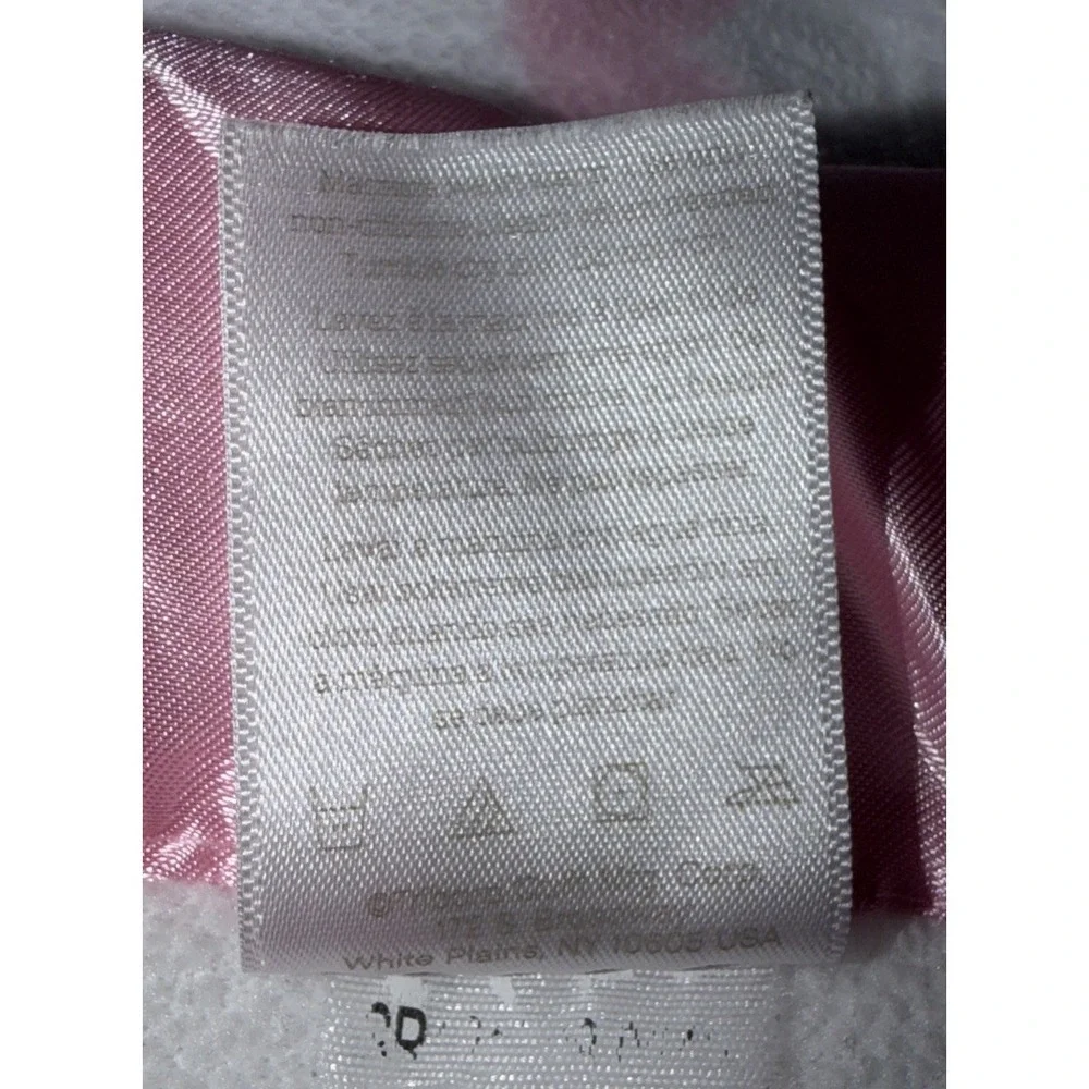 Just Born White Minky Pink Heart Satin Trim Owl  I Am Loved Baby Blanket